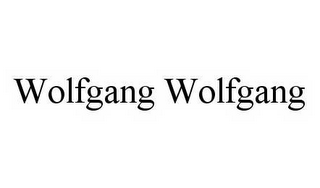 WOLFGANG WOLFGANG