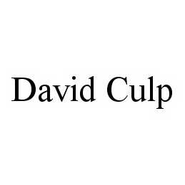 DAVID CULP