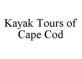 KAYAK TOURS OF CAPE COD