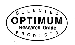 OPTIMUM RESEARCH GRADE SELECTED PRODUCTS