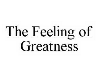 THE FEELING OF GREATNESS