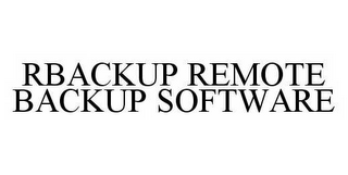 RBACKUP REMOTE BACKUP SOFTWARE