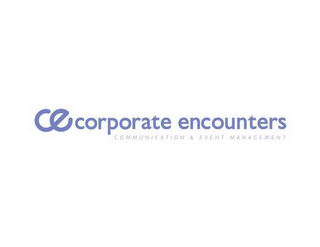 CE CORPORATE ENCOUNTERS COMMUNICATION & EVENT MANAGEMENT