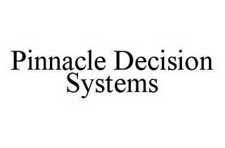 PINNACLE DECISION SYSTEMS