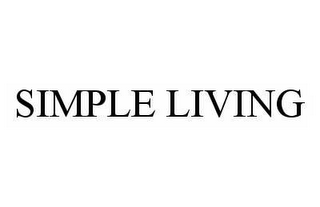 SIMPLE LIVING