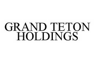 GRAND TETON HOLDINGS