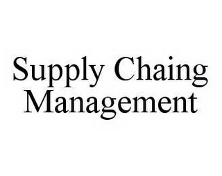 SUPPLY CHAING MANAGEMENT