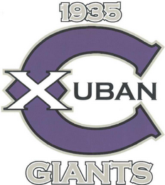 1935 X CUBAN GIANTS