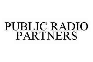 PUBLIC RADIO PARTNERS