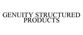 GENUITY STRUCTURED PRODUCTS