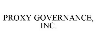 PROXY GOVERNANCE, INC.