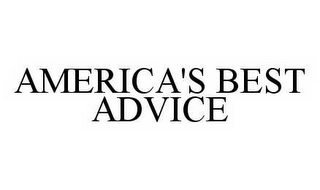 AMERICA'S BEST ADVICE