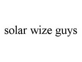 SOLAR WIZE GUYS