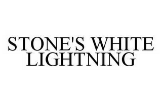 STONE'S WHITE LIGHTNING