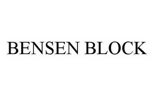 BENSEN BLOCK