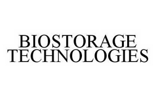 BIOSTORAGE TECHNOLOGIES