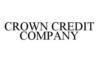 CROWN CREDIT COMPANY