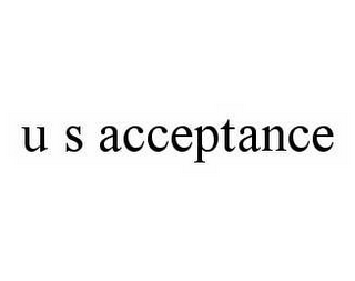 U S ACCEPTANCE