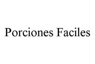 PORCIONES FACILES