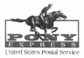 PONY EXPRESS UNITED STATES POSTAL SERVICE