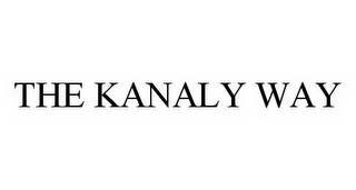 THE KANALY WAY