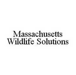 MASSACHUSETTS WILDLIFE SOLUTIONS