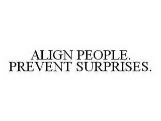 ALIGN PEOPLE. PREVENT SURPRISES.