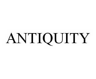 ANTIQUITY