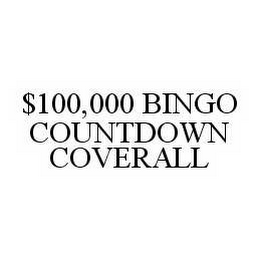 $100,000 BINGO COUNTDOWN COVERALL