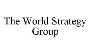 THE WORLD STRATEGY GROUP