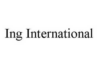 ING INTERNATIONAL