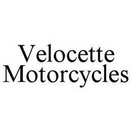 VELOCETTE MOTORCYCLES