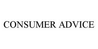 CONSUMER ADVICE