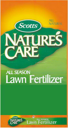 SCOTTS ALL NATURAL NATURE'S CARE ALL SEASON LAWN FERTILIZER