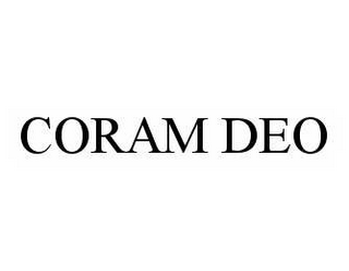 CORAM DEO