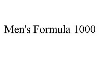 MEN'S FORMULA 1000