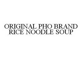 ORIGINAL PHO BRAND RICE NOODLE SOUP