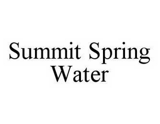 SUMMIT SPRING WATER