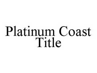 PLATINUM COAST TITLE