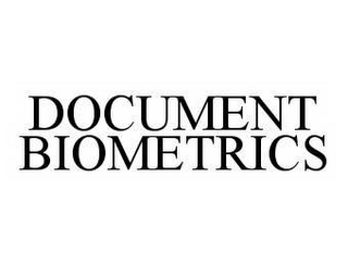 DOCUMENT BIOMETRICS