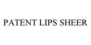 PATENT LIPS SHEER