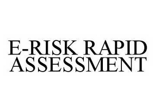 E-RISK RAPID ASSESSMENT