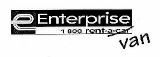 E ENTERPRISE 1 800 RENT-A-CAR VAN