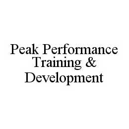 PEAK PERFORMANCE TRAINING & DEVELOPMENT