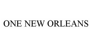 ONE NEW ORLEANS