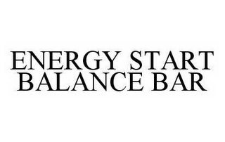 ENERGY START BALANCE BAR