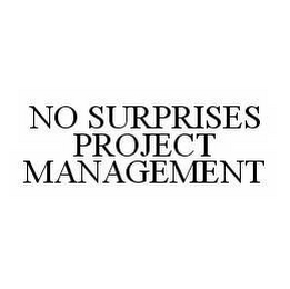 NO SURPRISES PROJECT MANAGEMENT