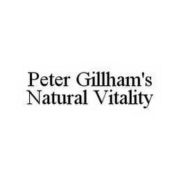 PETER GILLHAM'S NATURAL VITALITY