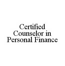 CERTIFIED COUNSELOR IN PERSONAL FINANCE