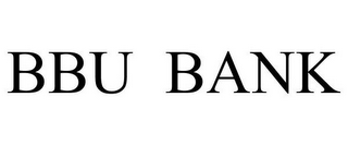 BBU BANK